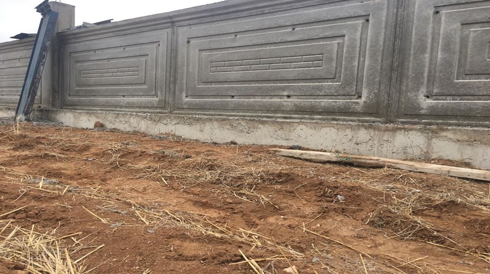 Kısmet Beton Duvar Uygulama - kare-desen