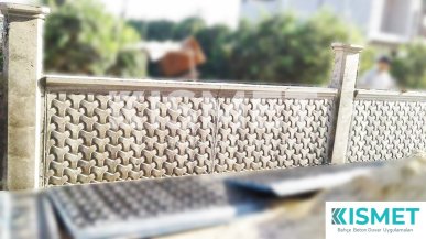Hasır Desen Beton Duvar
