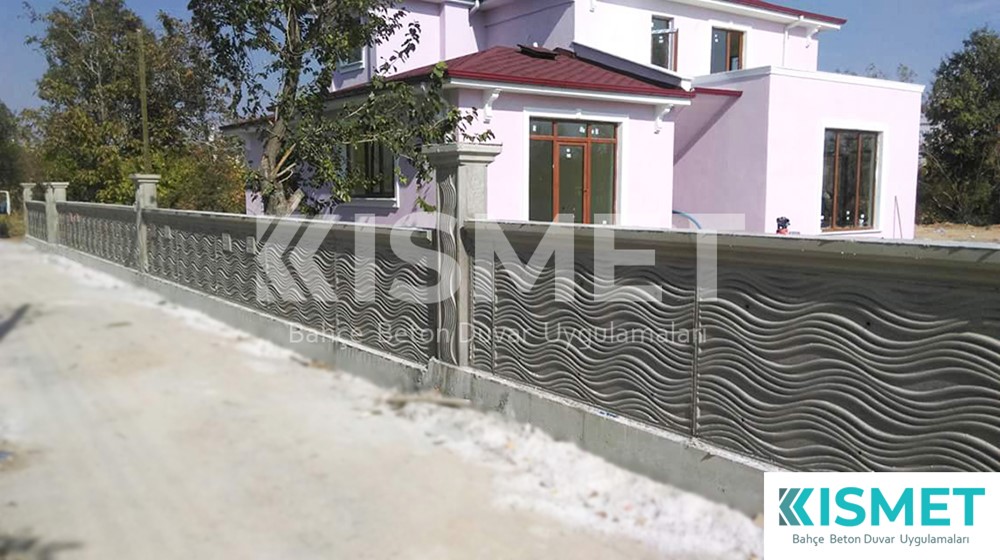 Dalga Desen Beton Duvar