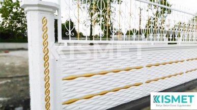 Deniz Dalga Desen Beton Duvar